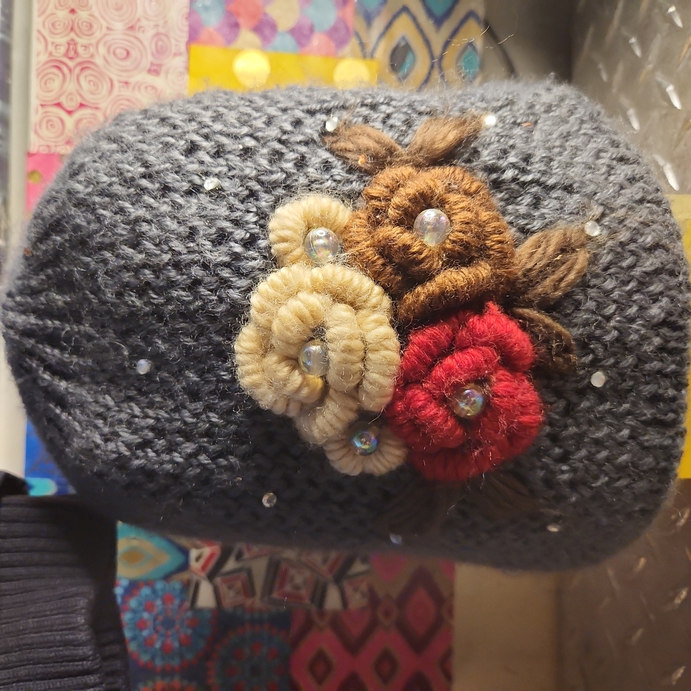 KNIT Flower Hat